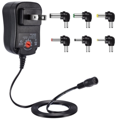 3-12V DC-uitgang Verstelbare 12W/30W universele voedingsadapter met meerdere aansluitingen