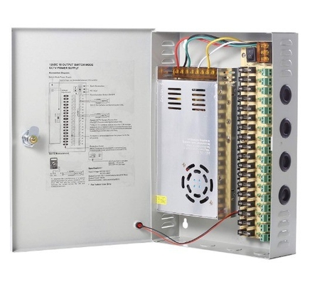 Beveilig uw CCTV stroomtoevoer met 12V DC 30A 18CH schakelaar en over-temp bescherming