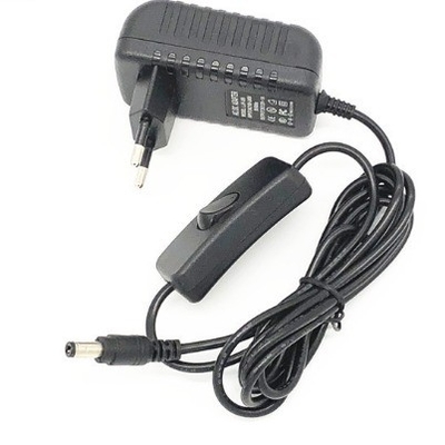 C-Power CCTV Switch Power Adapter 12V 1A 12V 2A met aansluiting op/uit de schakelaar