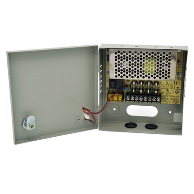 36W 4 poorten DC12V CCTV stroomvoorziening Box Distributie voor buitenshuis CCTV Camera PTC Fuse