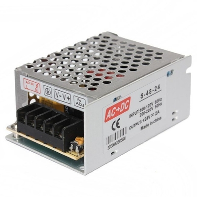 110V/220V Input 24V 2A 50W S-50-24 Schakelstroomvoorziening voor LED CCTV Single Output