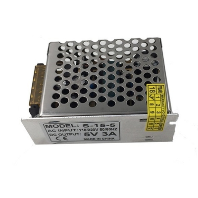 Top-C-Power 5V 3A 15W Schakelstroomvoorziening voor LED Strip Input 100-240Vac 50-60Hz