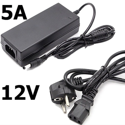 AC100-240V DC 12V Input C-Power 12V 5A Laptop Power Adapter met CE-certificaat Zwart