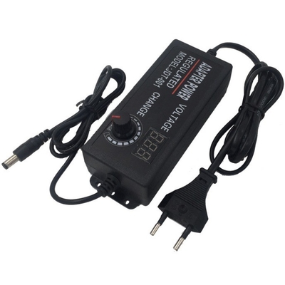 DC-uitgang Type 3-24v Verstelbare spanningsadapter met 5.5*2.1 5.5*2.5 DC-connector