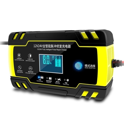 LCD-touchscreen 12V 8A 24V 4A batterijoplader voor auto motorfiets loodzuurbatterij