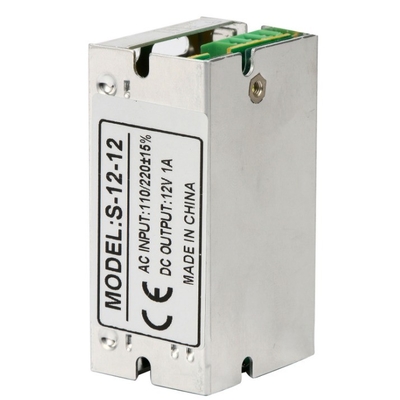 Professionele 12V 1A CCTV-stroomtoevoer met kortsluiting en overspanningsbescherming