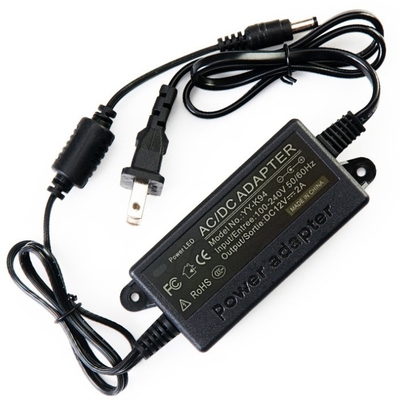 C-Power 24W AC100-240V DC 12V muurplug 12V 2A voedingsadapter met optionele DC-aansluiting