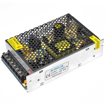 Aluminiumlegering C-Power 12V 7.5A 8.5A 100W Hoogspanningsstroomvoorziening voor industrieel gebruik