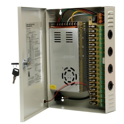 Zilveren C-Power 110v 220v ac dc 12v 30a 360w 18ch 18 poort multi-output stroomvoorziening