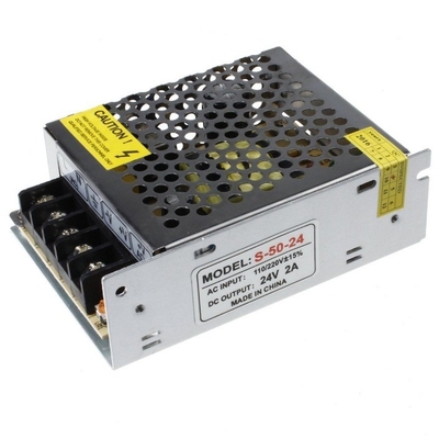 Single Output 24V DC 1.8A 2A stroomvoorziening voor LED Strip C-Power Rosh 110V 220V Schakelaar