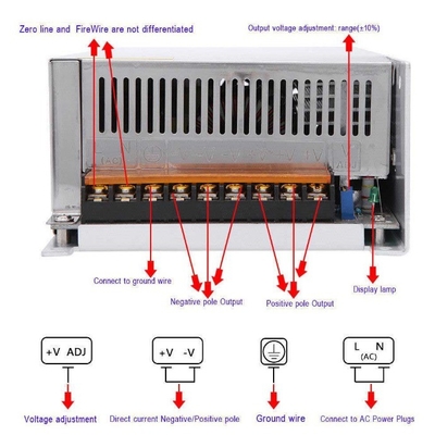 AC110/220V Invoerspanning C-Power 1000W Schakelaar stroomvoorziening voor enkelvoudige uitgang 48V DC